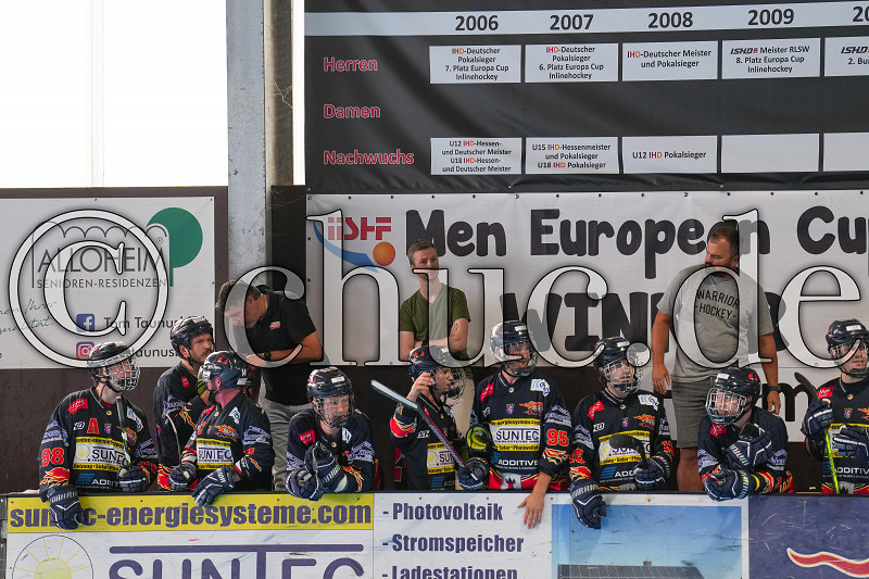 Patric Pfannmüller (Trainer Rhein-Main Patriots), Skaterhockey 1. ISHD Bundesliga - Rhein-Main Patriots gegen Crash Eagles Kaarst, Niddatal - OT Assenheim, Inlinehockeyhalle Assenheim, 06.07.25