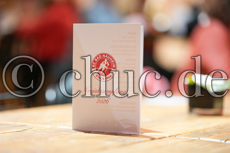 Tischkarte, Neujahrsempfang EC Bad Nauheim - DEL 2, Ober-M&ouml;rlen, Rent Group, 24.01.26