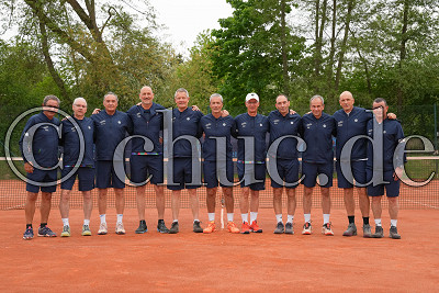 Marcelo Ingaramo, Jürgen Elsner, Fabio Pozzi, Andreas Freisens, Stefan Rudnick, Paulo Travassos, Richard Wittner, Gianluca Pozzi, George Pascal, Konstantinos Effraimoglou, Fernando Cavalleri, Herren 60 - Regionalliga Südwest - Ober-Mörler TC gegen SC SaFo Frankfurt, Ober-Mörler, Ober-Mörler TC, 03.05.25