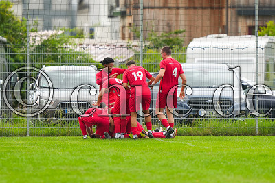 Türk Gücü feiert das 0:1, Kreisoberliga Friedberg - SG Melbach/Bingenheim gegen Türk Gücü Friedberg 2, Echzell - Bingenheim, Sportplatz Bingenheim, 03.08.25